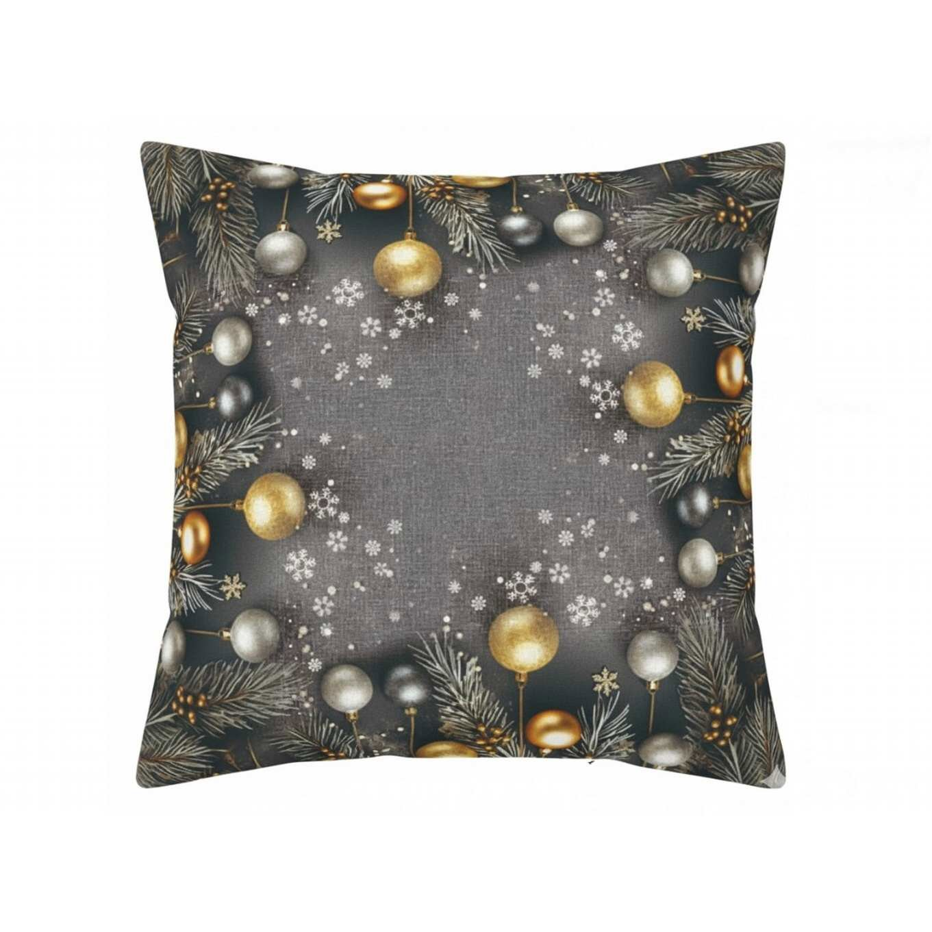 Forbyt Vánoční povlak Jehličí a baňky CYH5918C 40 × 40 cm (8591034110879)