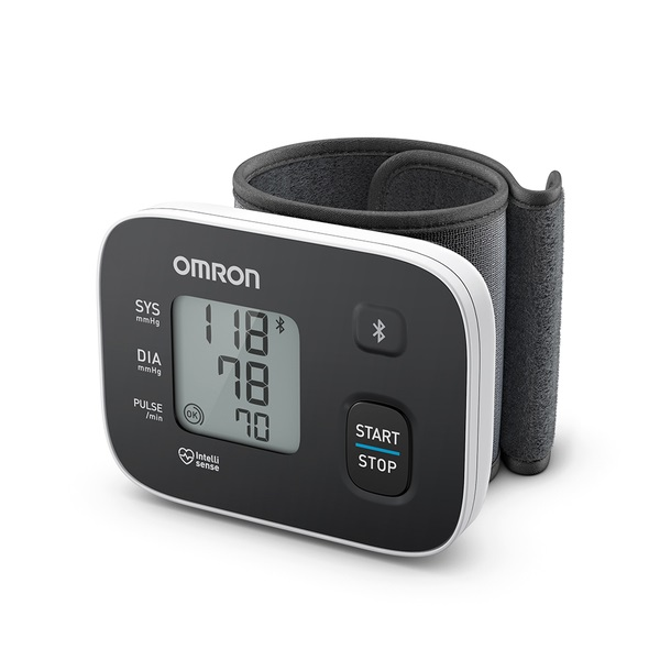 OMRON RS3 Intelli IT Intellisense csuklós okos-vérnyomásmérő Bluetooth adatátvitellel HEM-6161T-E