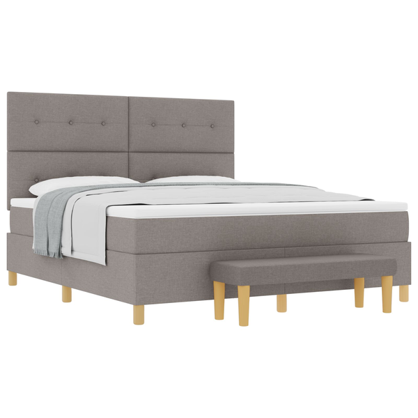 Boxspring Ágy Matrac & Pad Tápe 180x200 cm Szövet