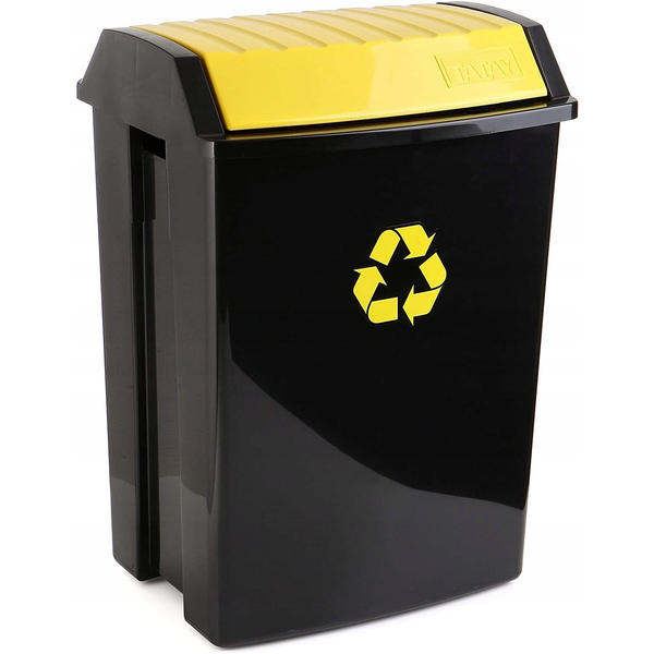 Waste bin 50L yellow