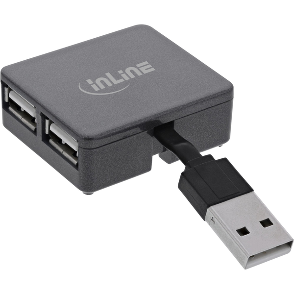 InLine 33293L hub di interfaccia USB 2.0 Type-A 480 Mbit/s Nero
