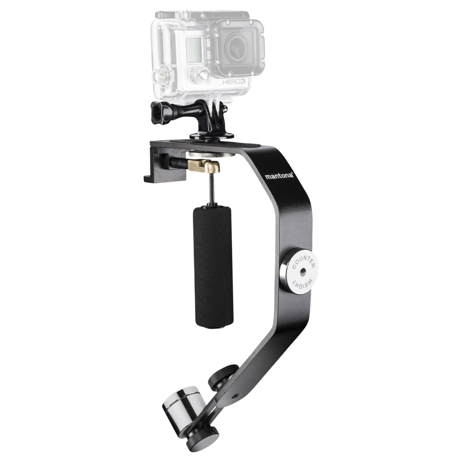 Mantona GoPro Hero Steadycam Akciókamera Analóg Stabilizátor Gimbal - Fekete (1020313)