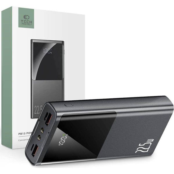 TECH-PROTECT PB13-22.5W POWER BANK 20000MAH SIVA
