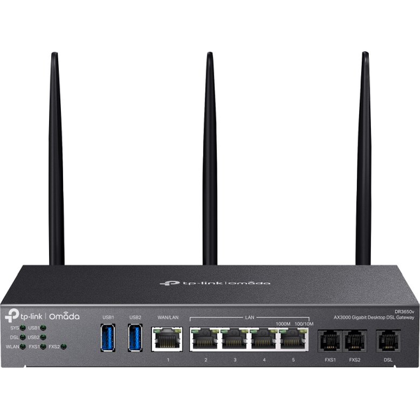 TP-Link Omada DR3220v-4G trådløs router Gigabit Ethernet Dual-band (2,4 GHz / 5 GHz) Sort