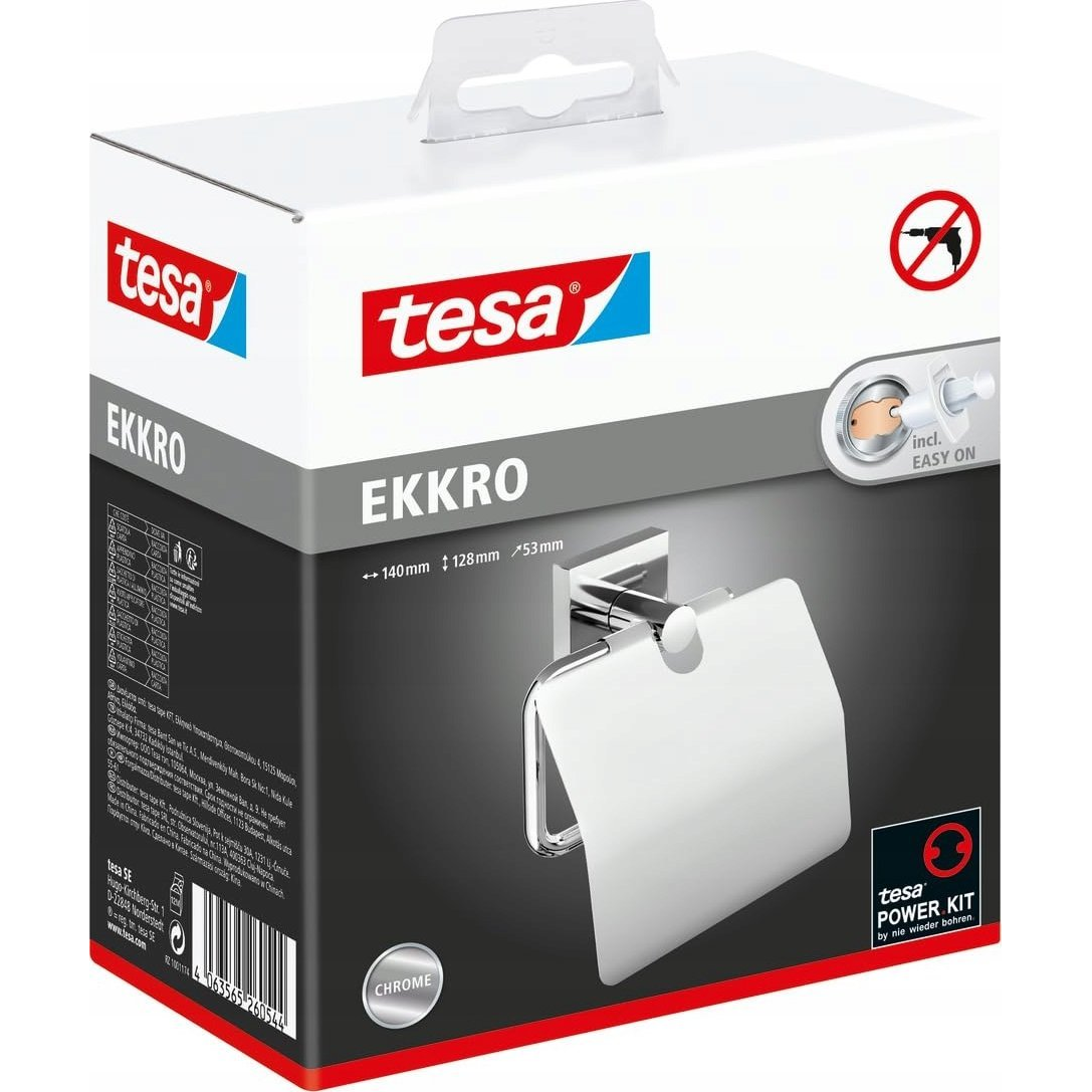 tesa EKKRO WC-papír tartó fedéllel Ragasztó Króm 1 db (40627-00000-00)