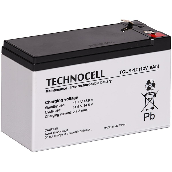 TCL9-12 TECHNOCELL Akumulator AGM 12V 9Ah