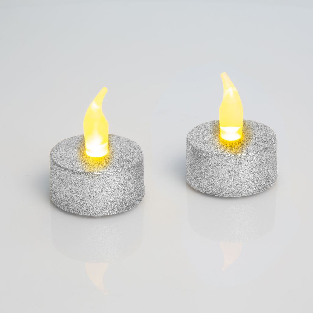 Family ezüst színű LED-es teamécses (55245S) (55245S)