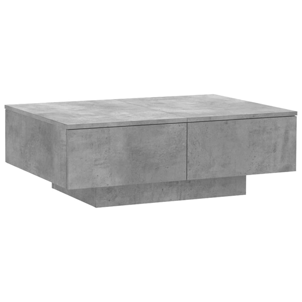 betonszürke forgácslap dohányzóasztal 90 x 60 x 31 cm