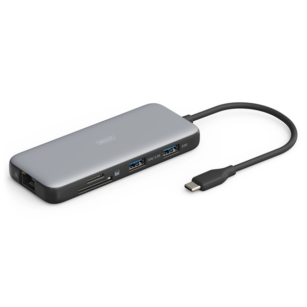 Assmann DA-70915 USB-C Univerzális Dokkoló Állomás - Szürke/Fekete