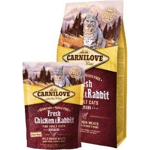 Carnilove Fresh Adult Cat Chicken & Rabbit Gourmand- Csirke és Nyúl Hússal 400g (VAT011789)