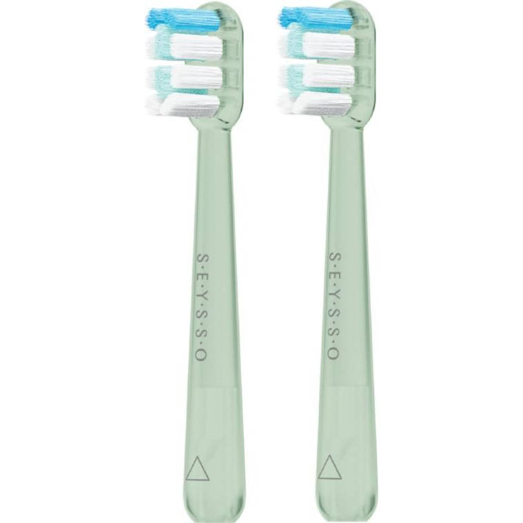 Seysso Junior Green Szónikus fogkefe Pótfej - Zöld (2db) (JUNIOR GREEN 2SZT)
