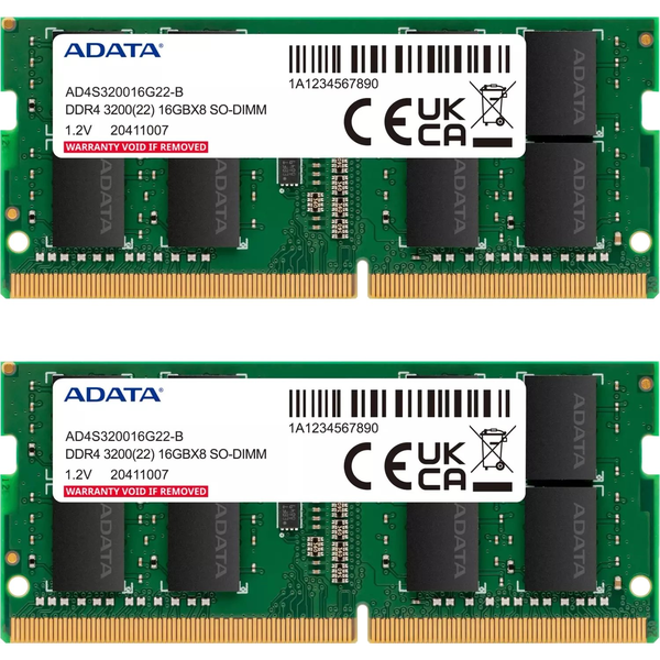 ADATA Premier 16GB DDR4 3200MHz SO-DIMM Laptop Memória
