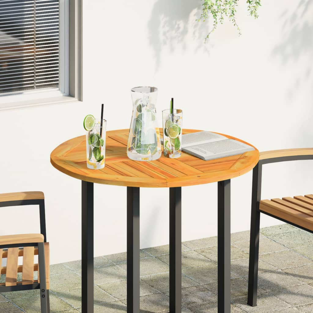 tömör akácfa kerek asztallap Ø80 x 2,2 cm (4004250)