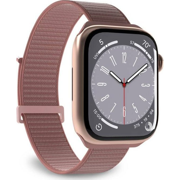 Puro Apple Watch 38/40/41mm Sportos Szövet Okosóra szíj - Rózsaszín