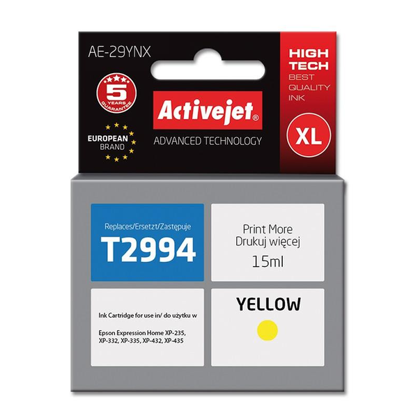 ActiveJet Epson 29XL T2994 касета с мастило, жълта