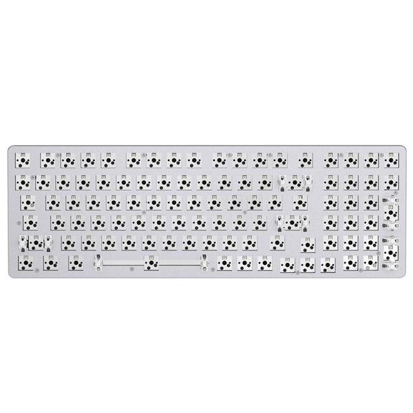 Glorious GMMK 2 Пълноразмерна основа за механична клавиатура за игри, Barebone, бяла