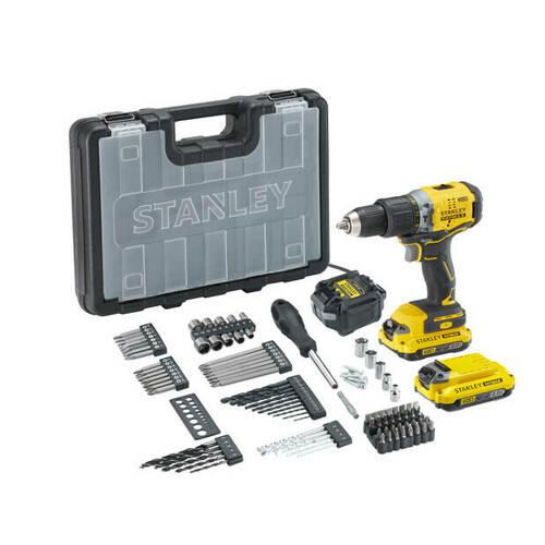 Akumulátorový skrutkovač Stanley 18 V 2x2,00 Ah 60 Nm s kufrom