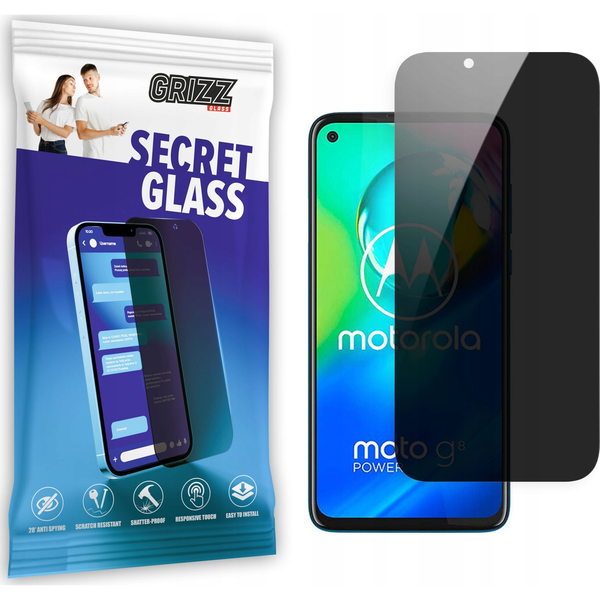  GrizzGlass Szkło prywatyzujące GrizzGlass SecretGlass Motorola Moto G8 Power