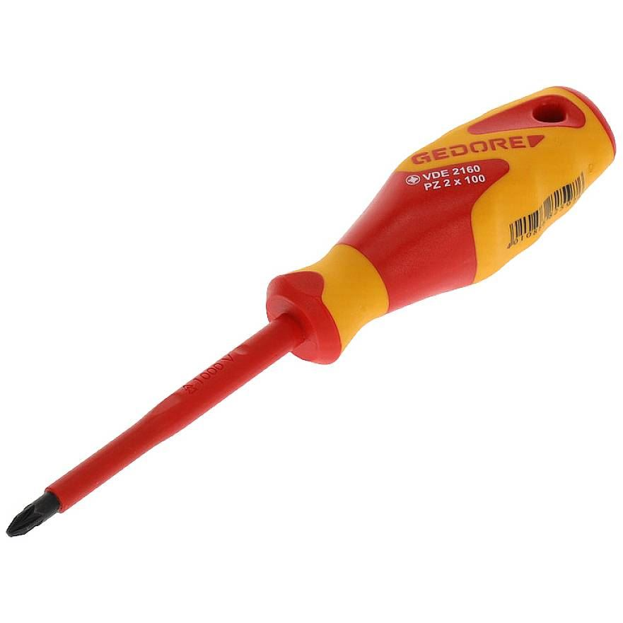 Gedore VDE 2160 1612190 kereszthornyú csavarhúzó PZ 2, 100 mm (1612190)