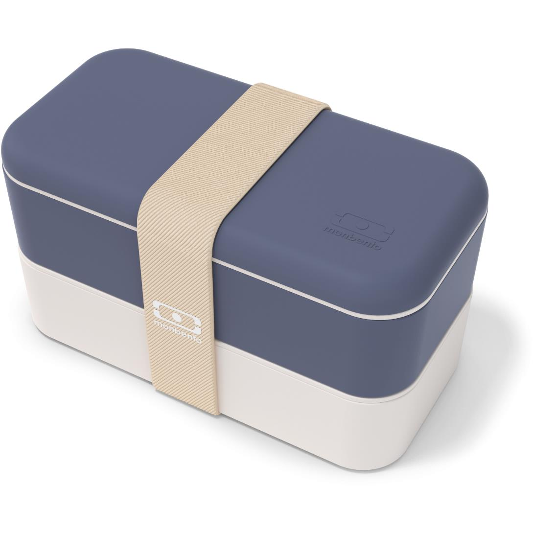 MonBento Svačinový bento box Original Blue Natural (11120060)