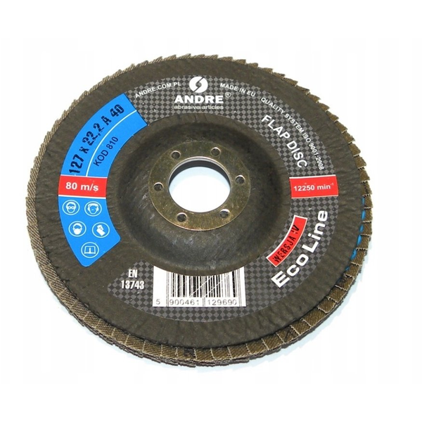 ANDRE ŚCIERNICA LISTKOWA 125mm P60 ECO LINE WERSJA IV