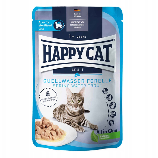 Happy Cat Pouch Szósz Culinary Pisztráng Macskák Részére  85 G