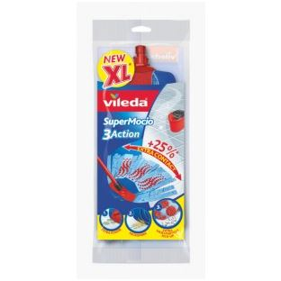Vileda F1148V 3Action XL 3D Velour gyorsfelmosó utántöltő fej kék (F1148V)