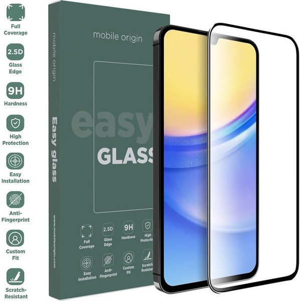 Folie sticla Mobile Origin EasyGlass compatibila cu Samsung Galaxy A15 5G Black