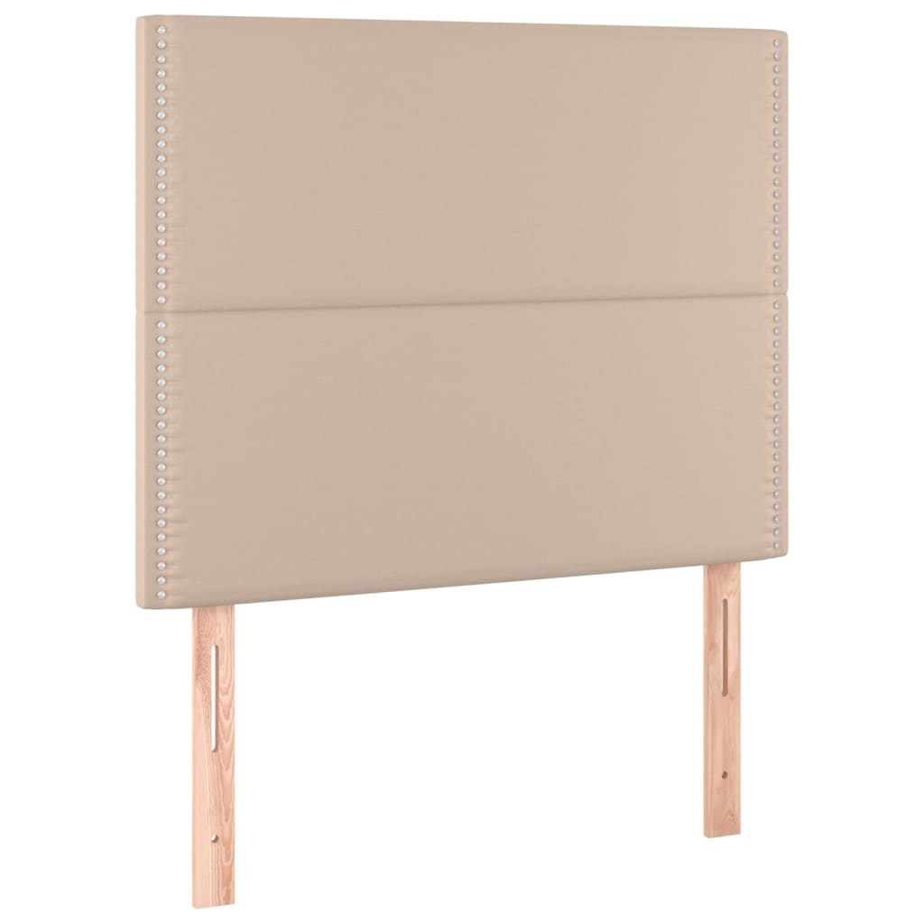 2 db cappuccino színű műbőr fejtámla 80 x 5 x 78/88 cm (3116269)