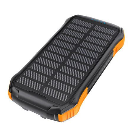 Choetech B659 Solar power bank 2x USB 10000mAh fekete-narancssárga (B658) (B658)