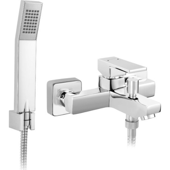 Ferro BZI11 Zicco Kádcsaptelep,Automata Zuhanyváltó,Zuhanyszettel Együtt - Rögzített, Egykaros, Ezüst (BZI11)