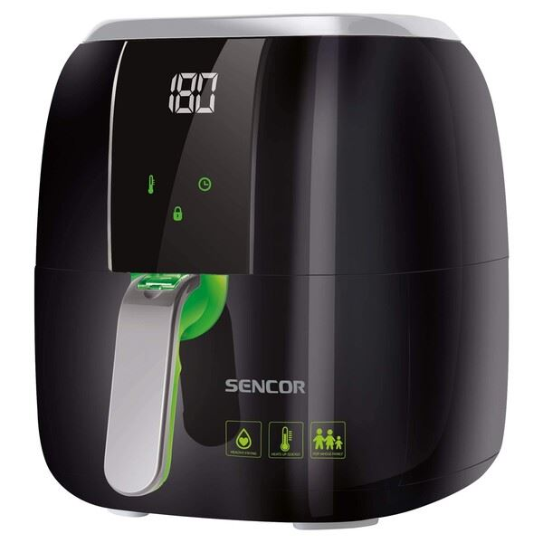 Фритюрник с горещ въздух Sencor SFR 5321BK, 1400 W, черен