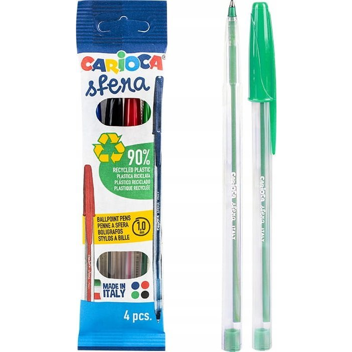 Carioca: Sfera színes golyóstoll 4db-os szett (160-2350)