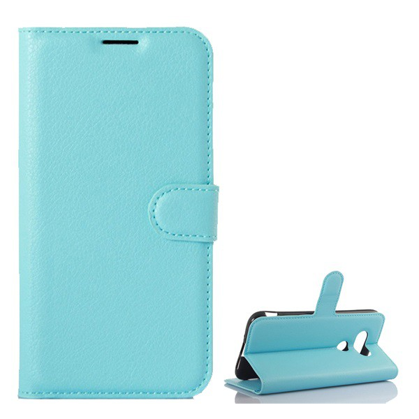 Tok álló, bőr hatású (FLIP, oldalra nyíló, asztali tartó funkció, prémium) VILÁGOSKÉK [LG G5 (H850) ] (5996457630462)