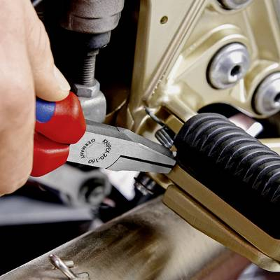 Laposfogó 160 mm, rövid, széles pofa, Knipex 20 02 160 (20 02 160)