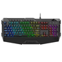 Клавиатура Sharkoon Skiller SGK4, Гейминг, подсветка, RGB осветление 7 цвята, без кирилица, черна, USB