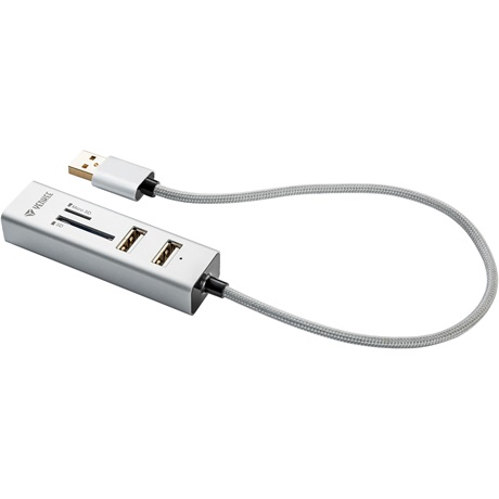 Yenkee USB 2.0 HUB + Kártyaolvasó (YHC 101SR)