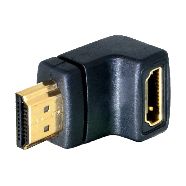 Delock DL65071 HDMI male -> HDMI female 90° lefelé elforgatott adapter (DL65071)