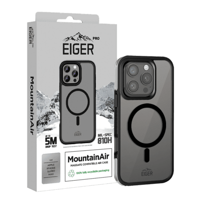 Eiger Pro MountainAir Apple iPhone 16 Pro Max Telefon tok - Fekete (EGCA00657)