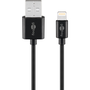 Goobay 63523 USB-A apa 2.0 - Lightning apa Adat és töltőkábel - Fekete (1m)