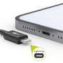 Goobay 63523 USB-A apa 2.0 - Lightning apa Adat és töltőkábel - Fekete (1m)