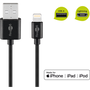 Goobay 63523 USB-A apa 2.0 - Lightning apa Adat és töltőkábel - Fekete (1m)
