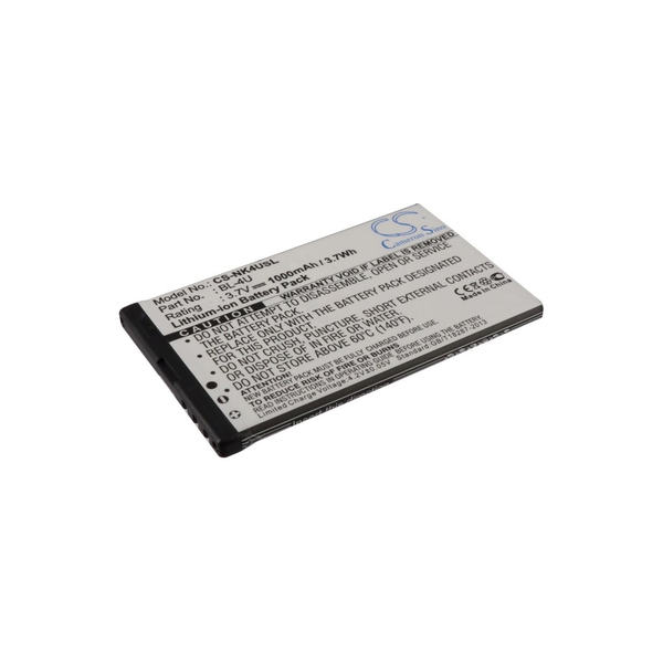 RealPower Nokia BL-4U, MP-S-V, N4U85T 3.7V 1000mAh utángyártott akku Li-ion (CS-NK4USL)
