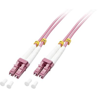 Lindy 46343 InfiniBand og fiberoptisk kabel 5 m LC Lyserød