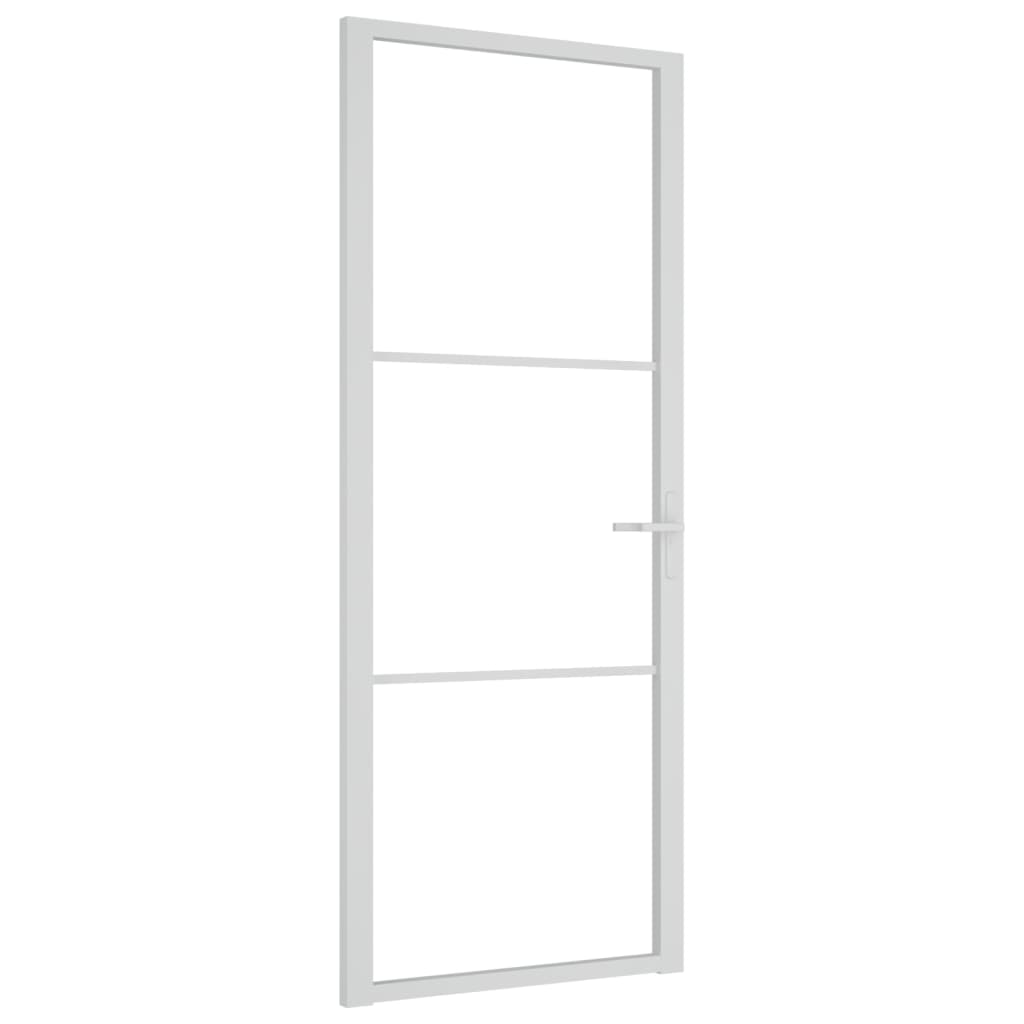 fehér ESG üveg és alumínium beltéri ajtó 83 x 201,5 cm (350569)