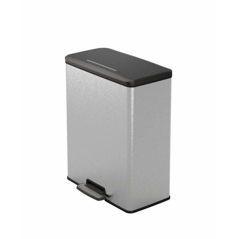 Curver Deco bin 65 literes Pedálos műanyag szemetes - Szürke (251001)