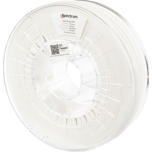 Spectrum Filaments 80588 3D nyomtatószál PP vegyileg ellenálló 1.75 mm 750 g Natúr 1 db ( )