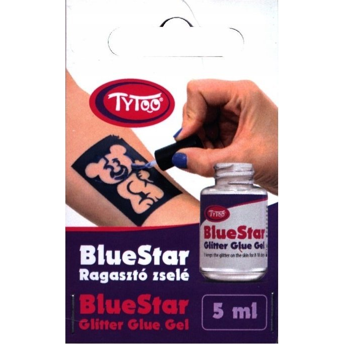 TyToo: BlueStar csillámtetoválás ragasztó 5ml (013-02178)