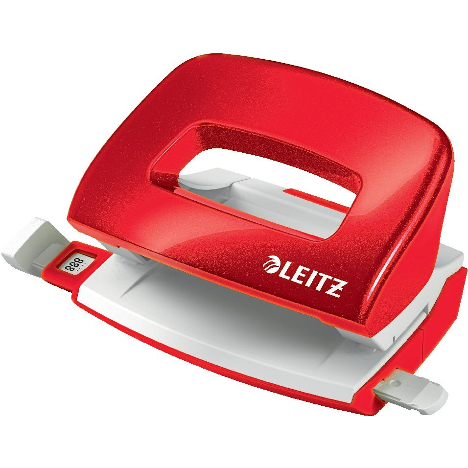 Leitz WOW NeXXt 10 lap kapacitású lyukasztó - Piros (50601026)