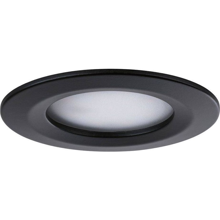 Paulmann 94473 Nova beépíthető lámpa, kerek, 3db-os szett, billenthető, fekete, 2700K melegfehér, 3x Coin foglalat, 460 lm, IP44 (PL94473)